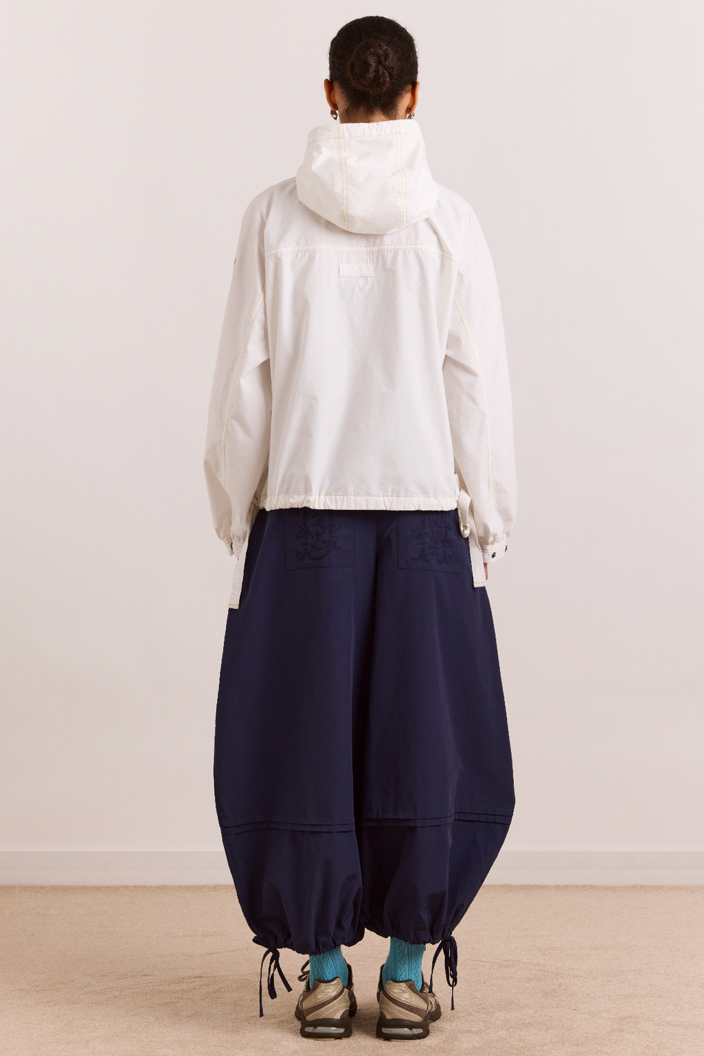 blake hooded jacket - ecru