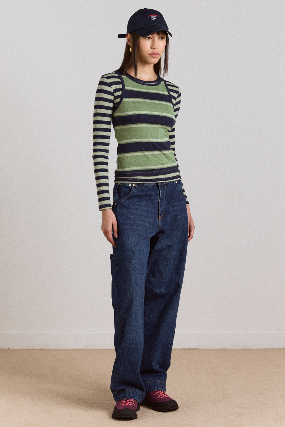 barrel nina jean - authentic mid blue wash