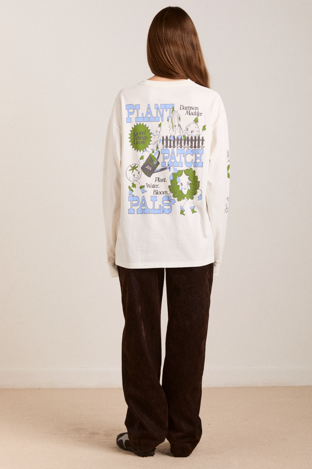 plant patch pals - ecru long sleeve