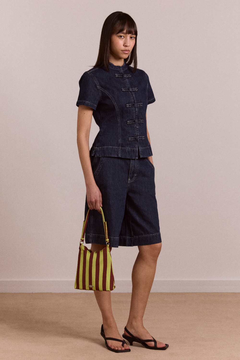 annie denim shorts - indigo