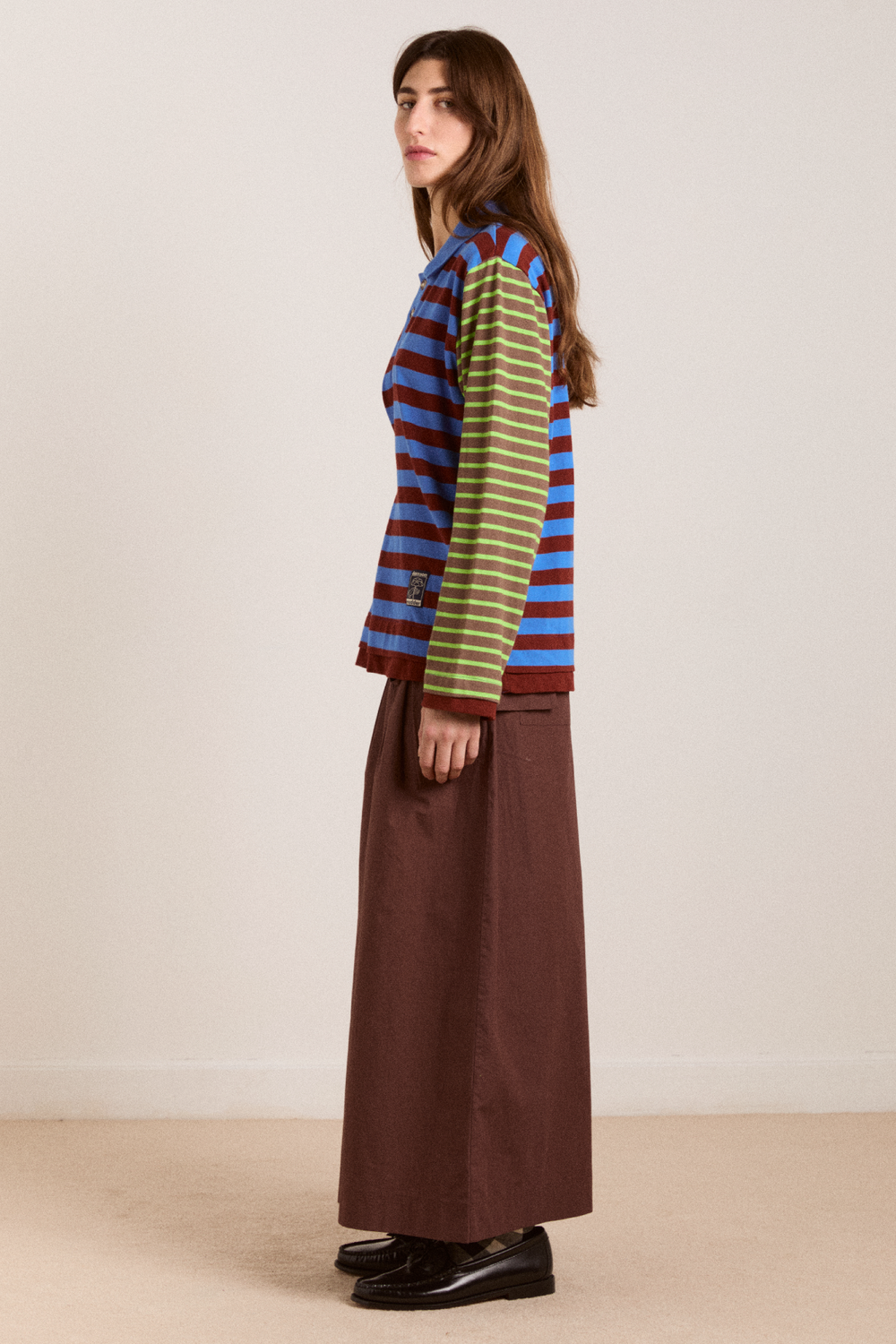 noah cinch layered rugby - blue pop stripe