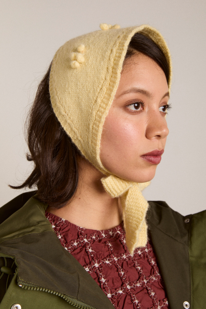 mini bonnet - butter