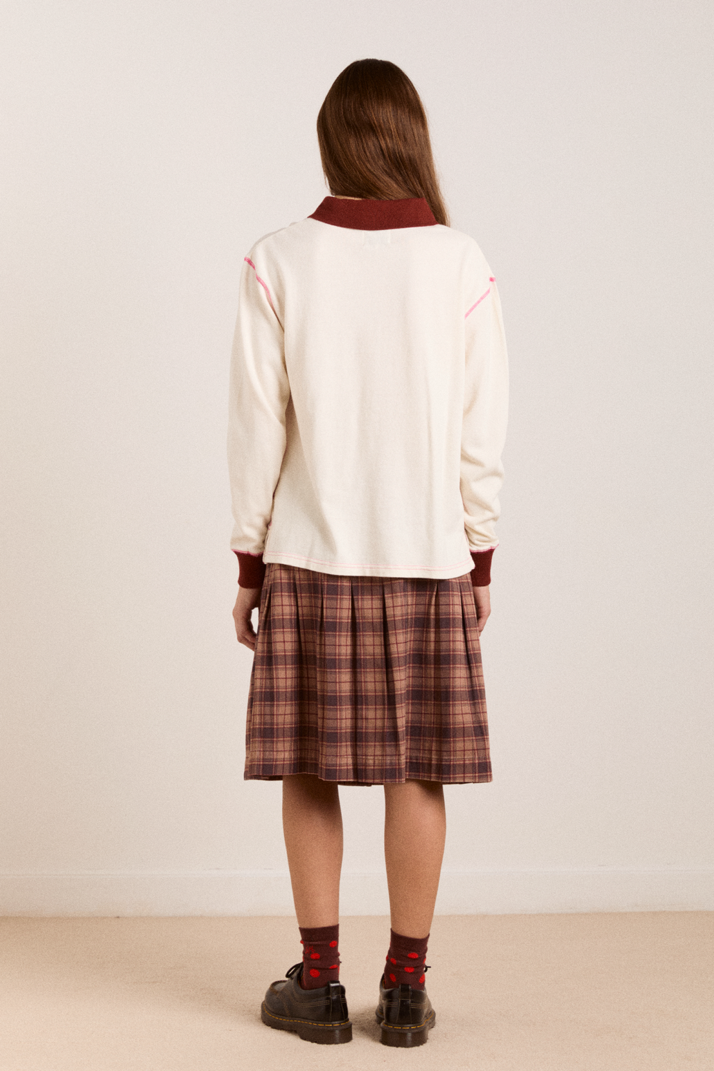 olina placement stripe rugby - ecru