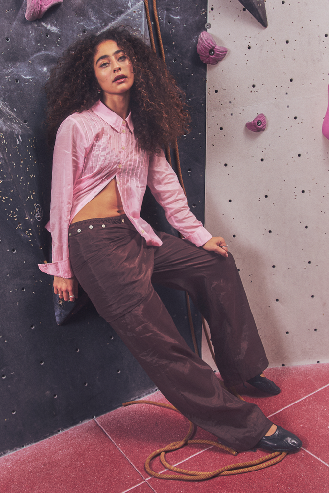 paula sarong trousers - sheer choc