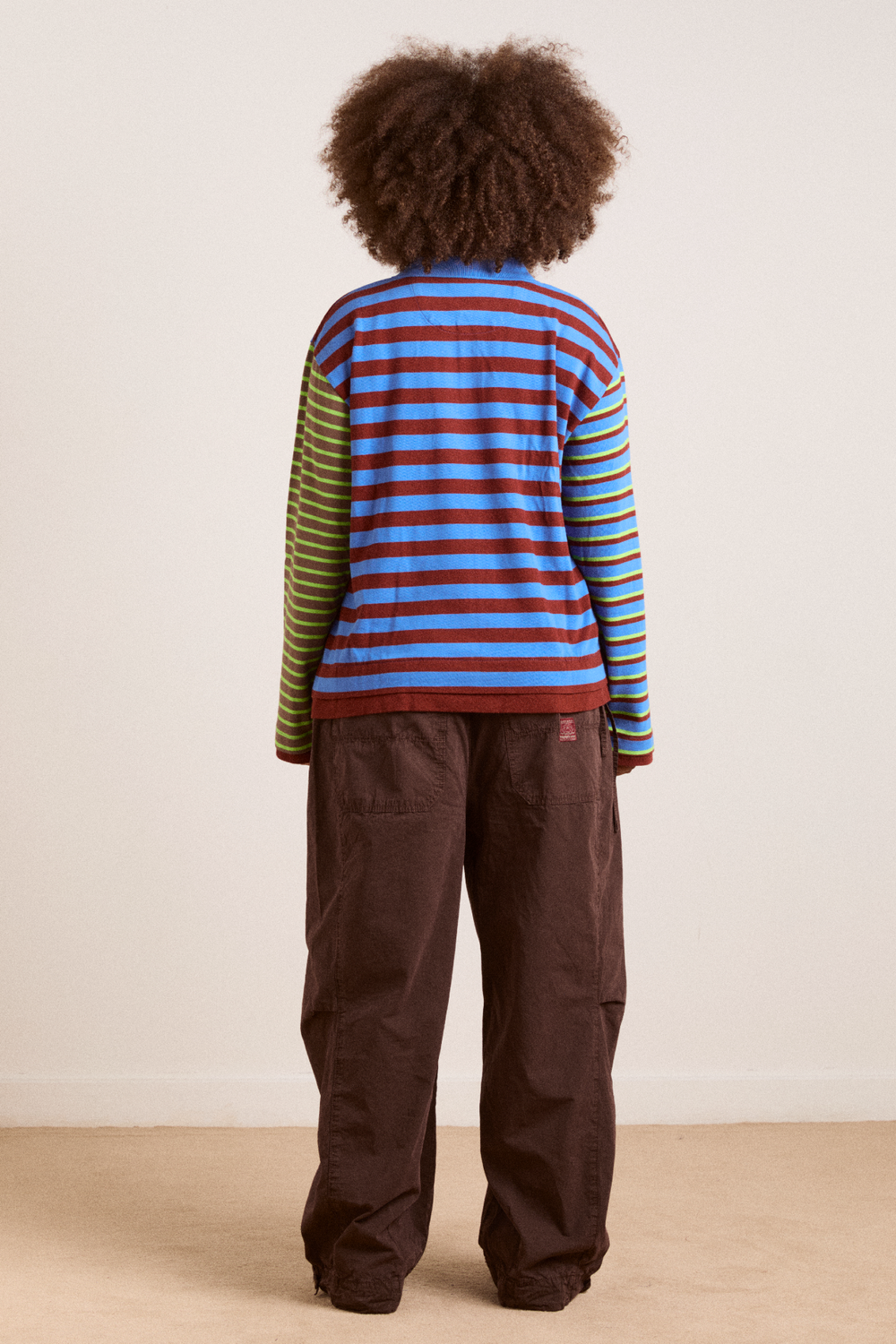 noah cinch layered rugby - blue pop stripe