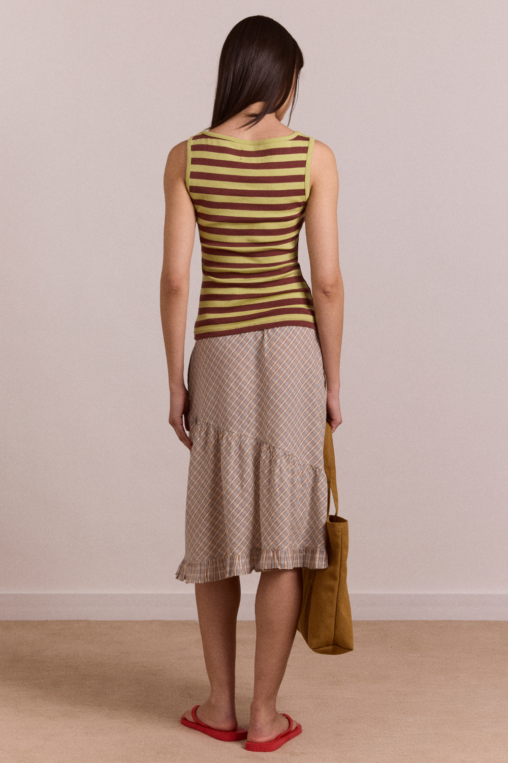 sigourney skirt - ginger check