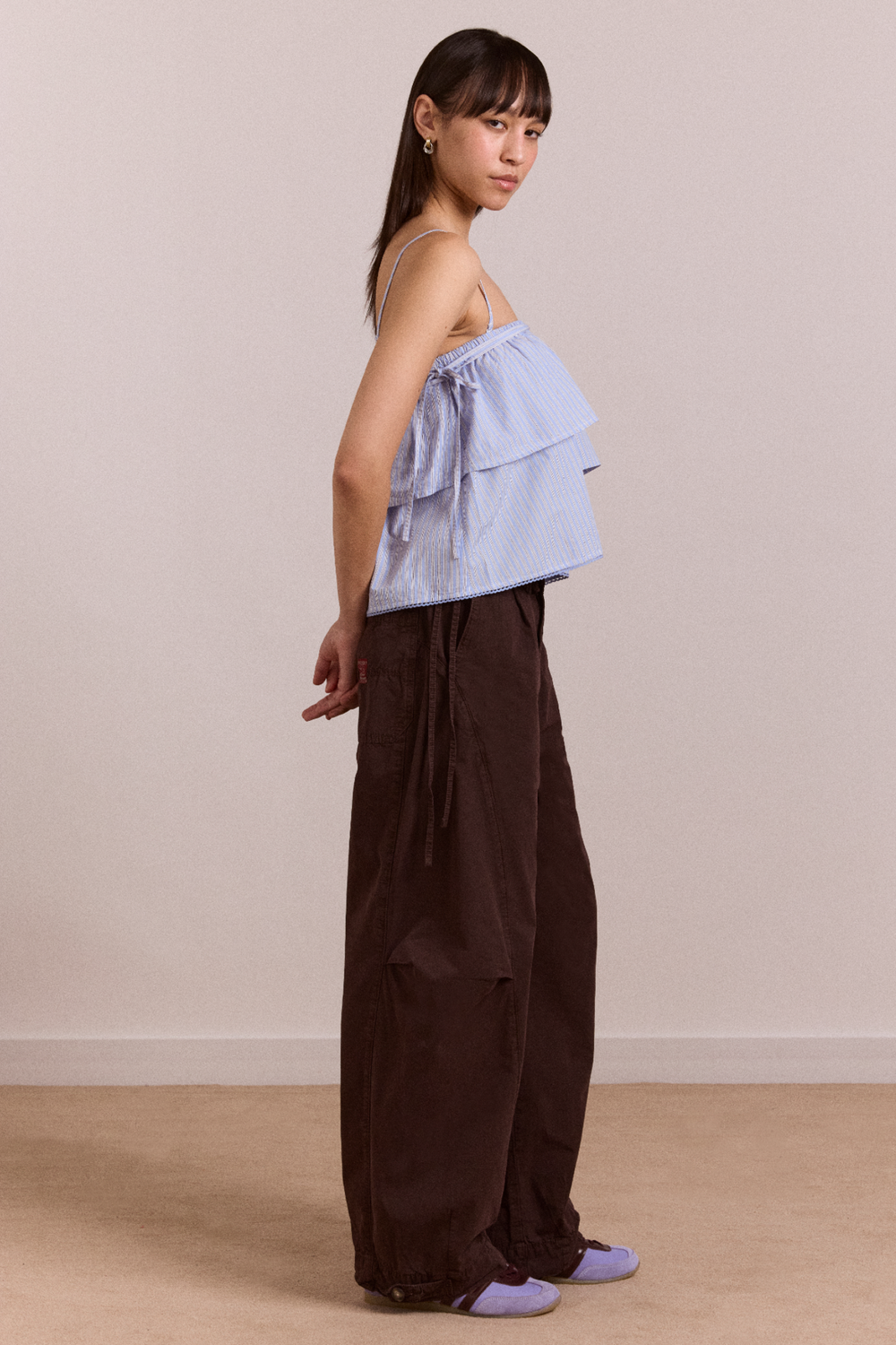 inka mini skirt - mini blue stripe