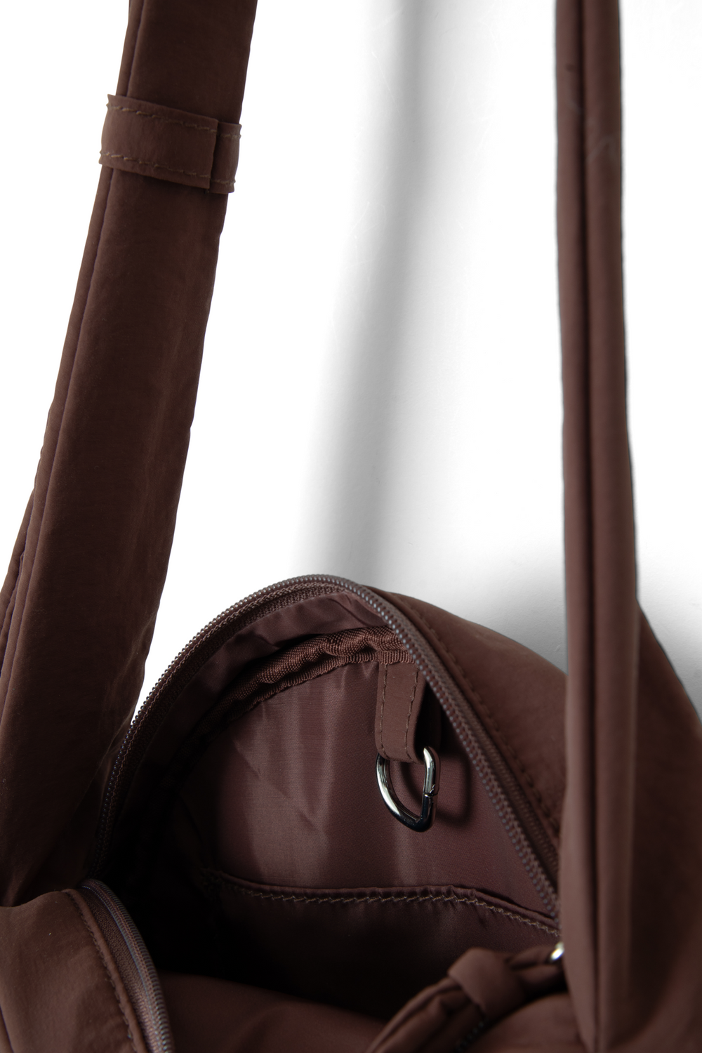 rae circle swirl bag - chocolate