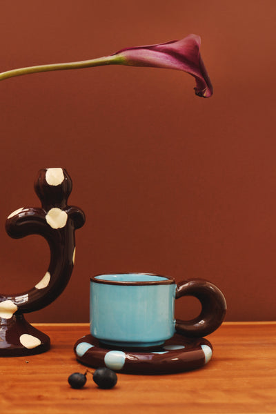 hand painted coffee cup