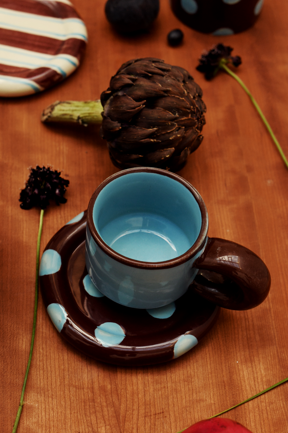 hand painted coffee cup