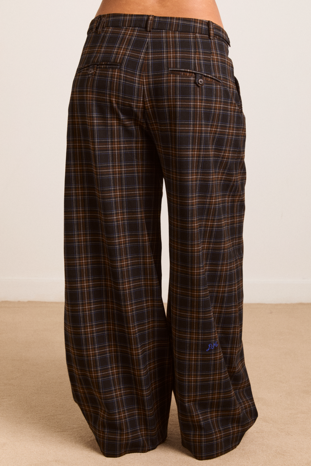 haisley check tailored trouser - multi