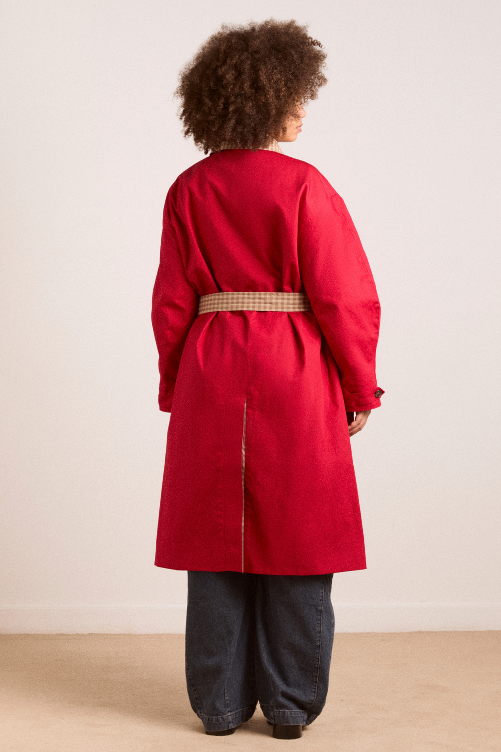 Anja reversible shower-proof trench
