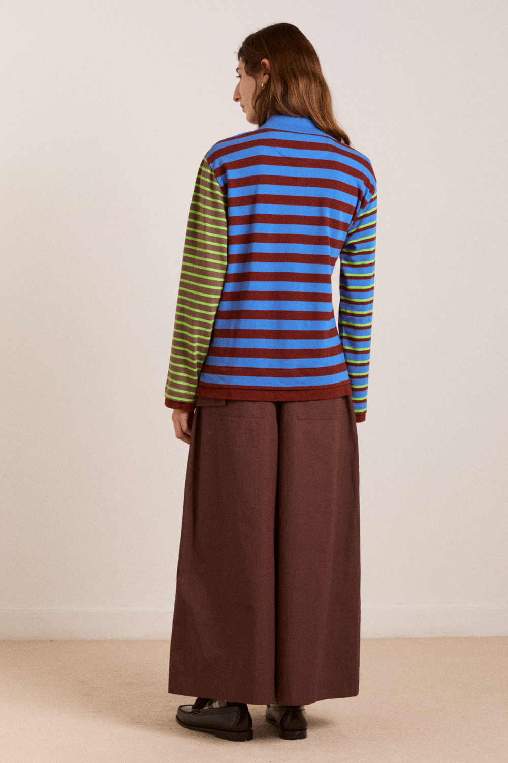 noah cinch layered rugby - blue pop stripe