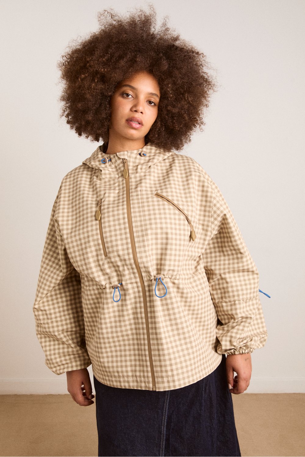 matilda raincoat - gingham