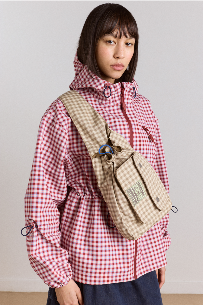 matilda cross body bag - gingham