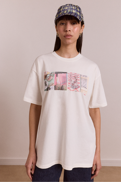 トップス LEWIN / WHITE gadidanoniem slow life crossword graphic tee - ecru – Damson Madder