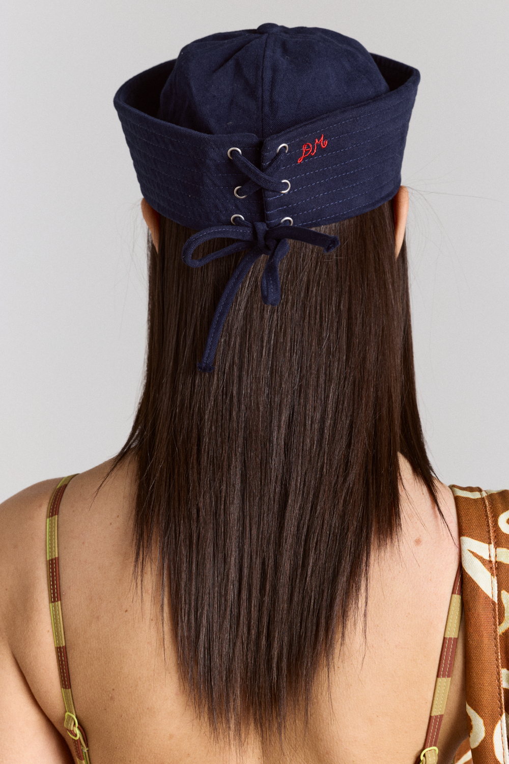 cotton sailor hat - navy