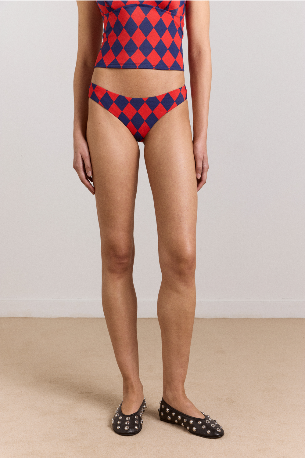 wren bikini bottom - harlequin print