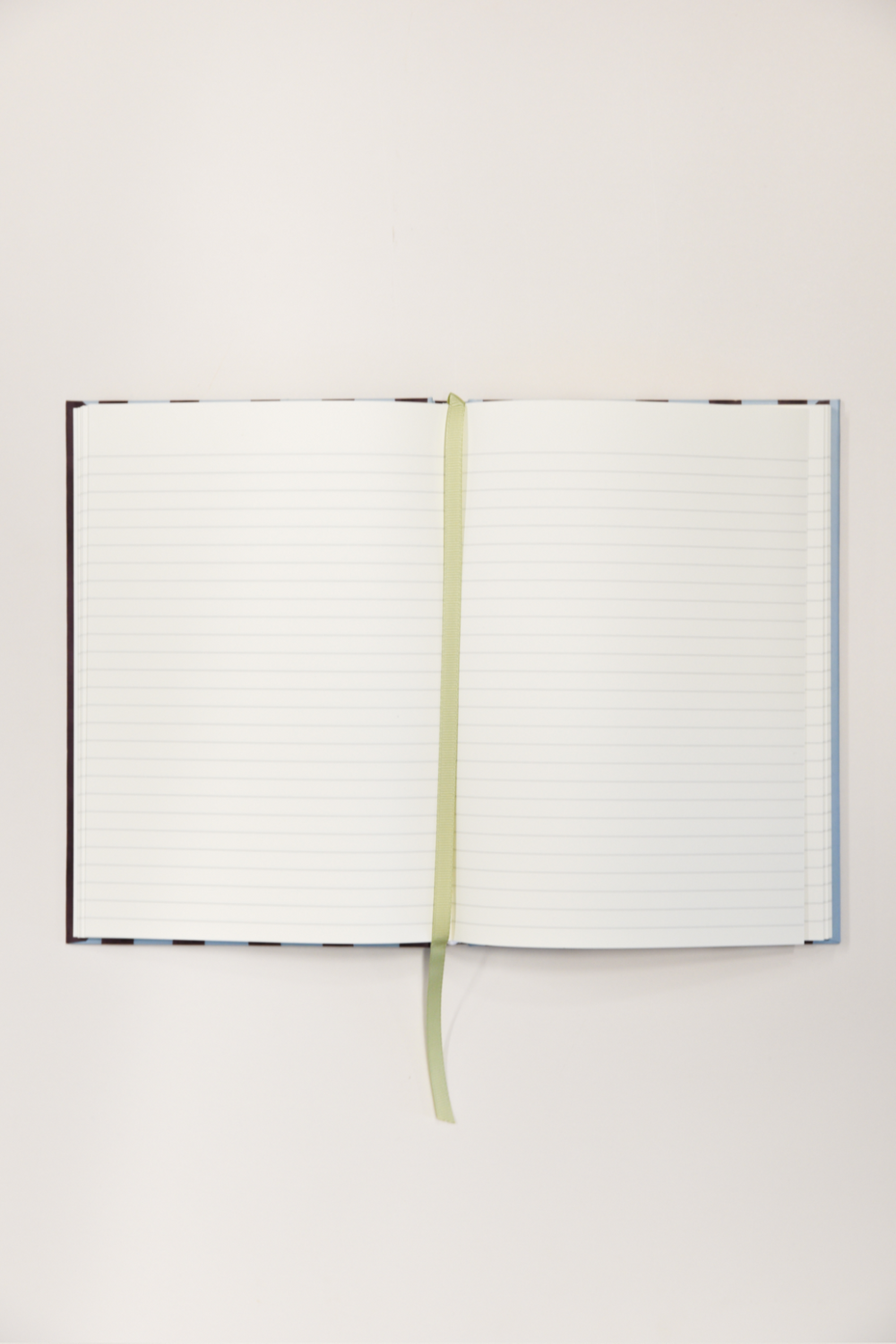 damson madder x papier burgundy & blue painterly stripe notebook