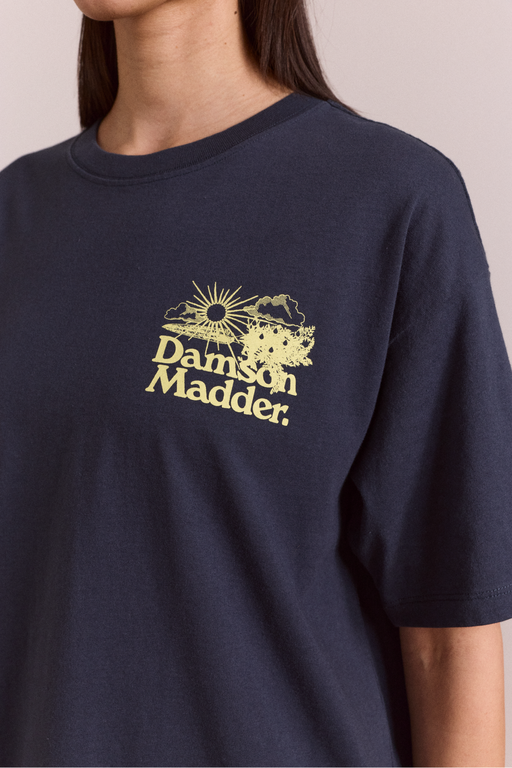 miraculous garden - navy t-shirt