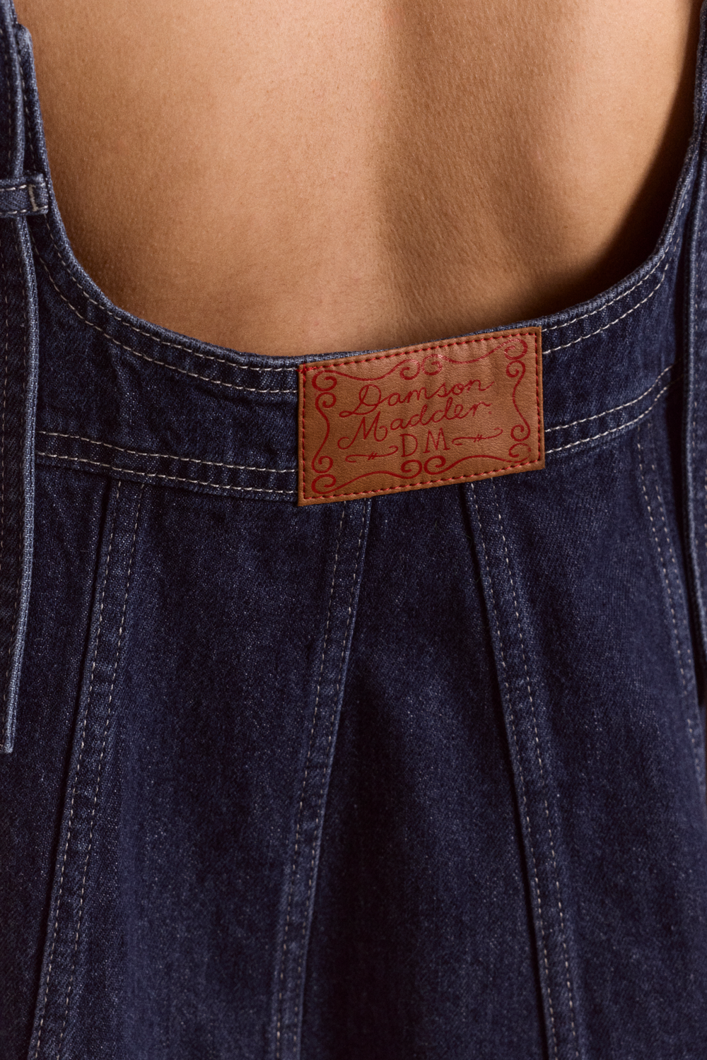 immy mini dress - dark wash