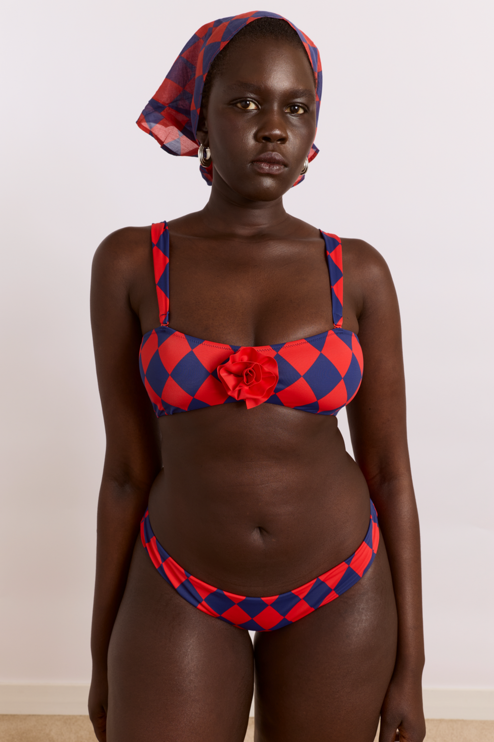 wren bikini bottom - harlequin print