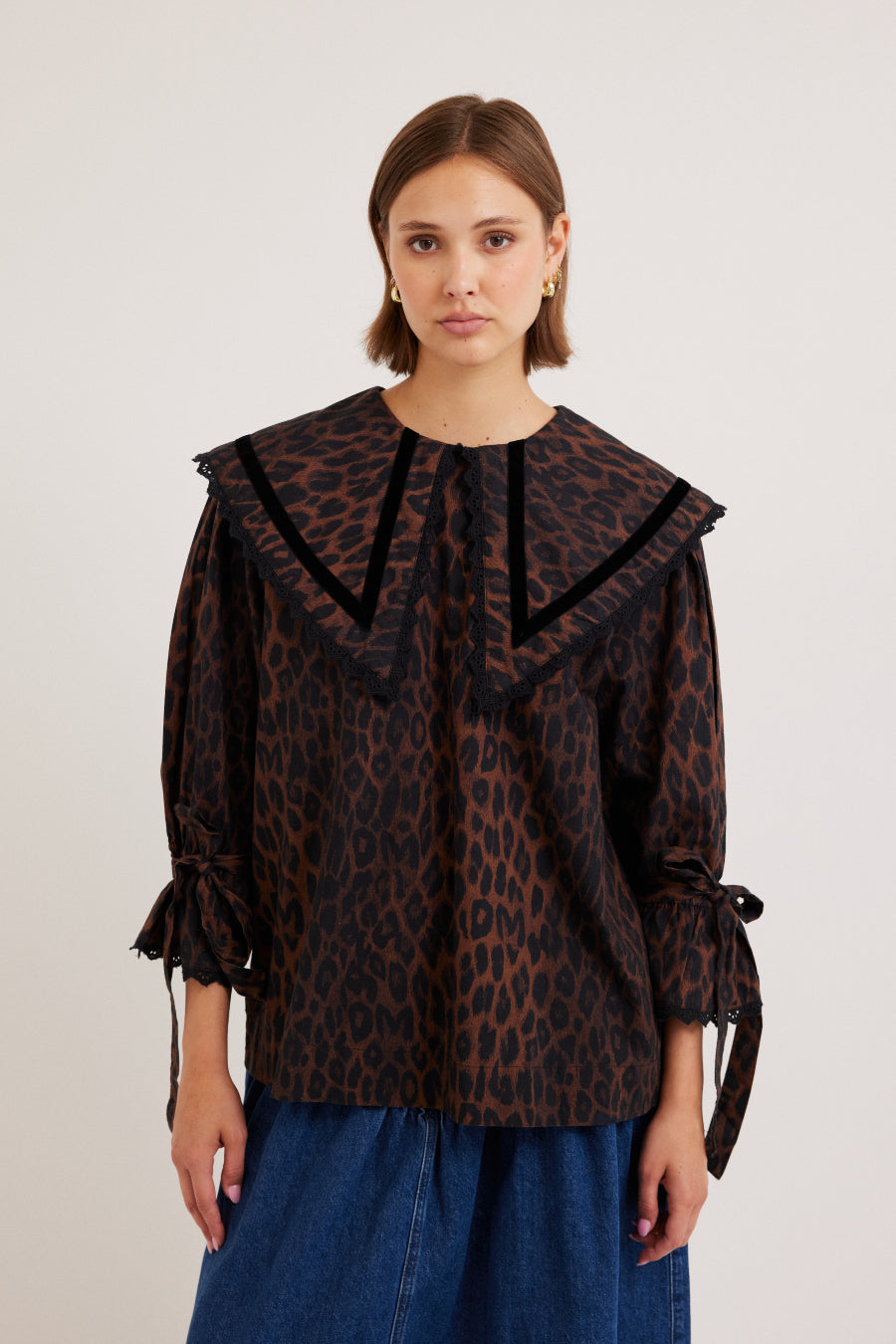 candice blouse - leopard