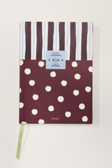 damson madder x papier stripe & polka dot recipe book