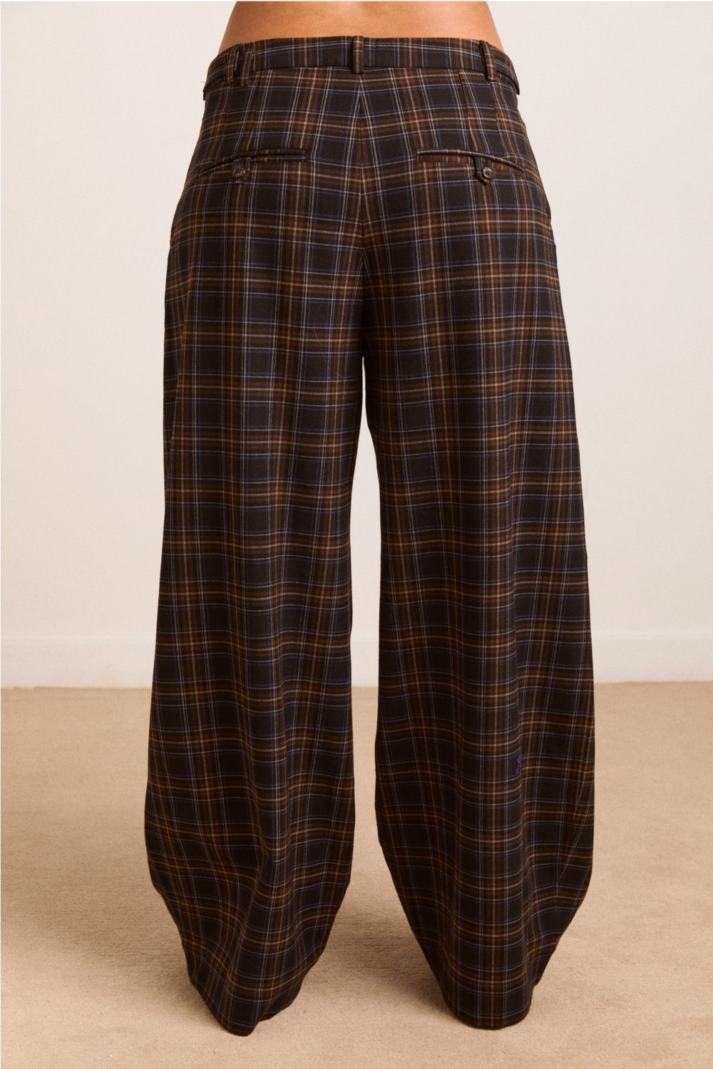 haisley check tailored trouser - multi