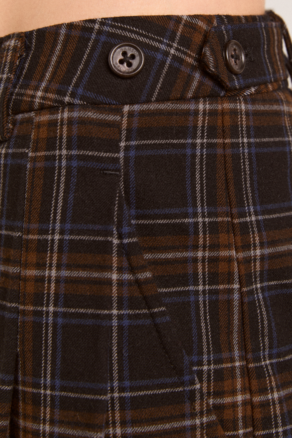 haisley check tailored trouser - multi