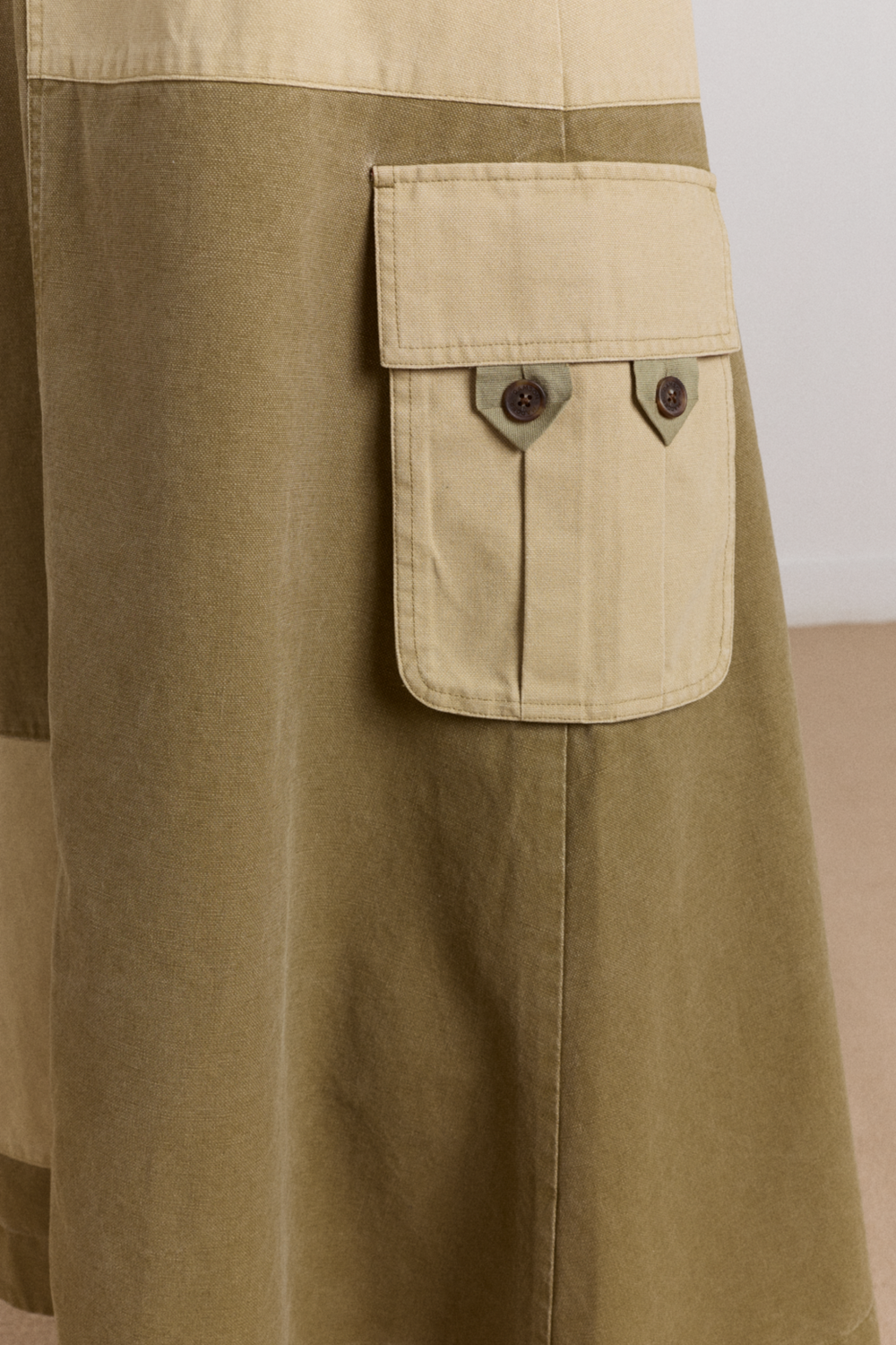 marcelle barn midi skirt - olive