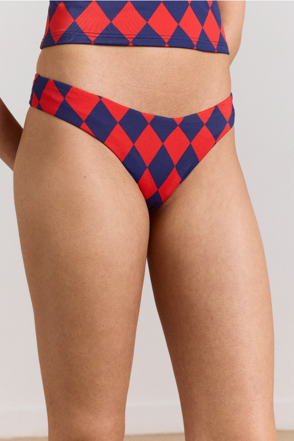 wren bikini bottom - harlequin print