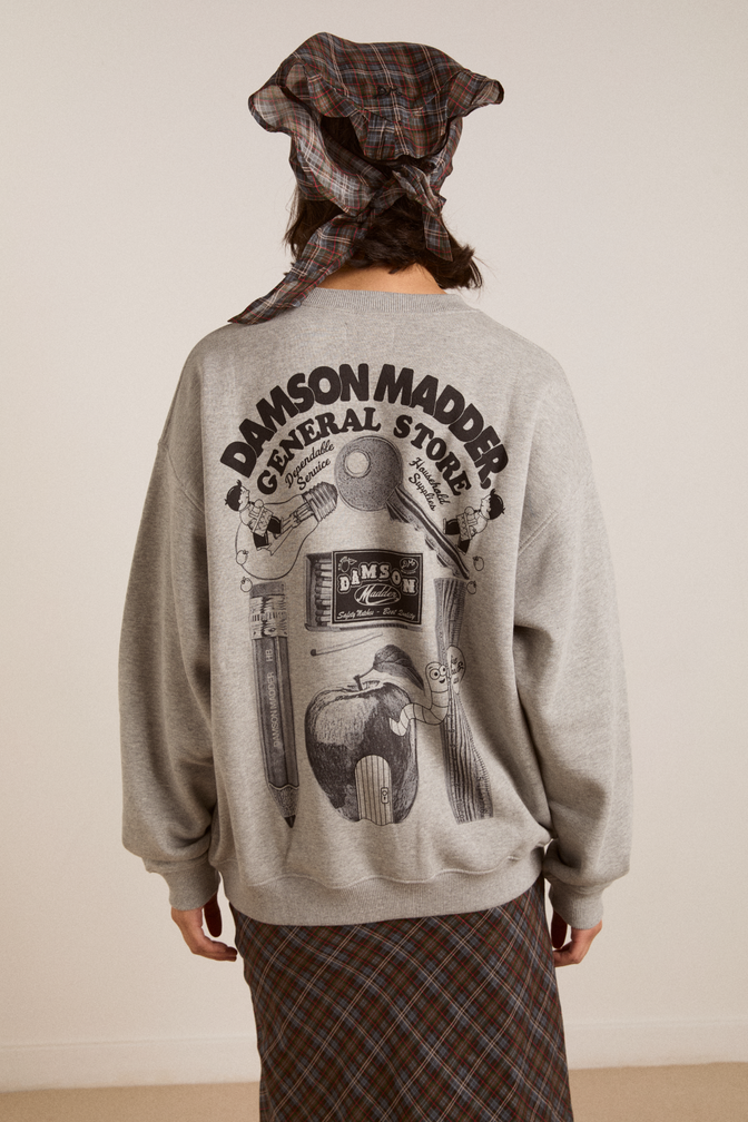 dm general store sweatshirt- grey marl