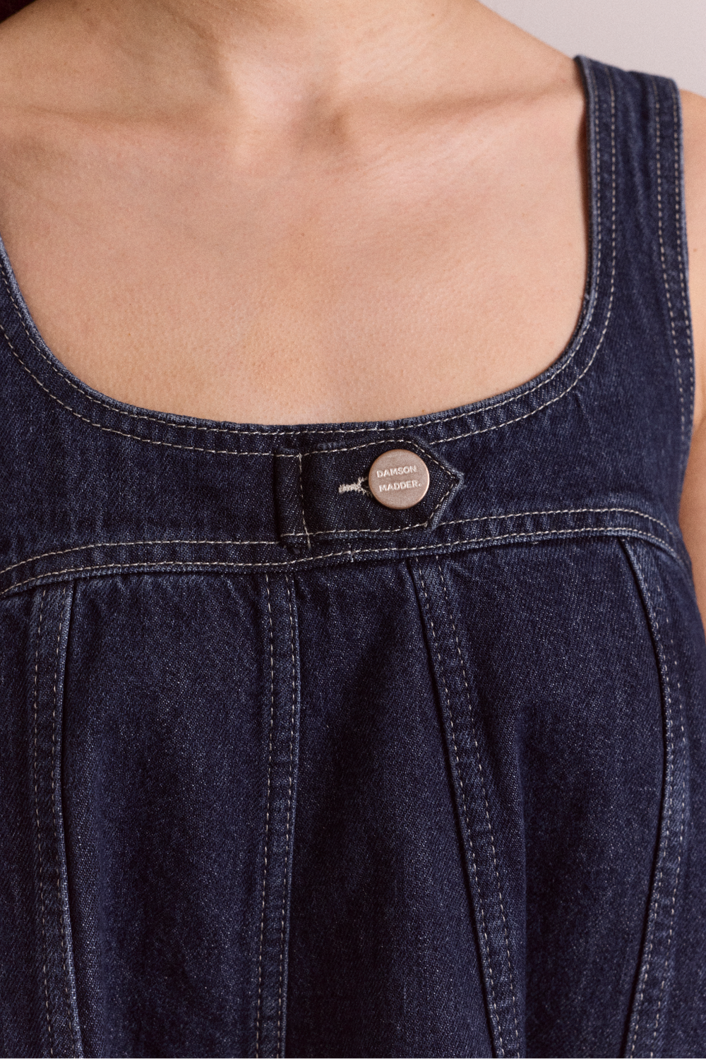 immy mini dress - dark wash