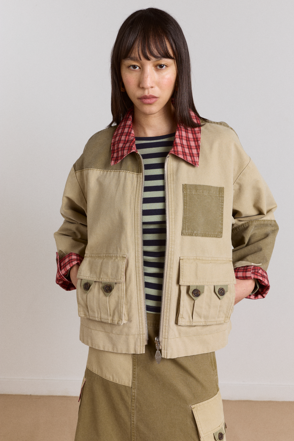 marcelle reversible barn jacket