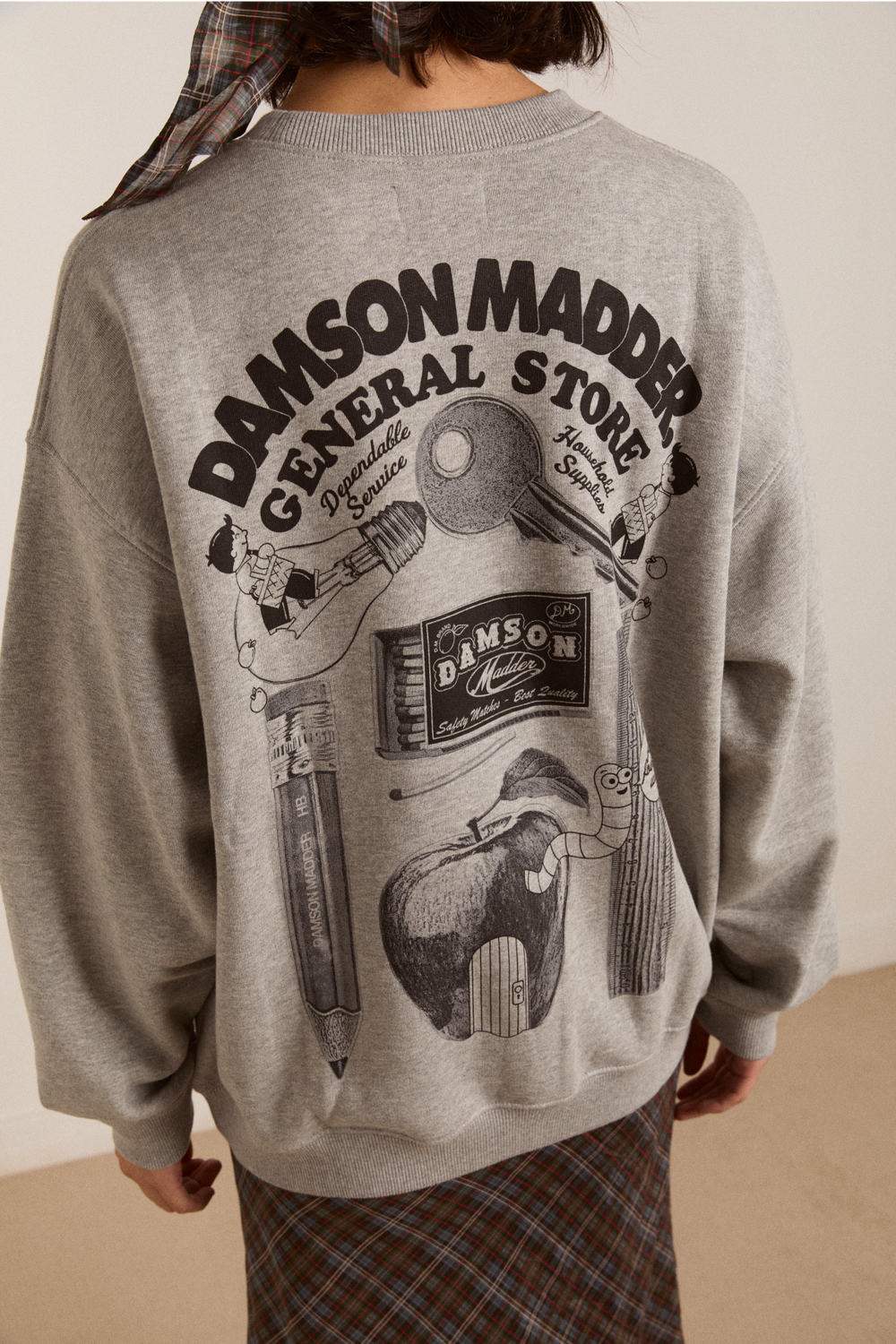 dm general store sweatshirt- grey marl