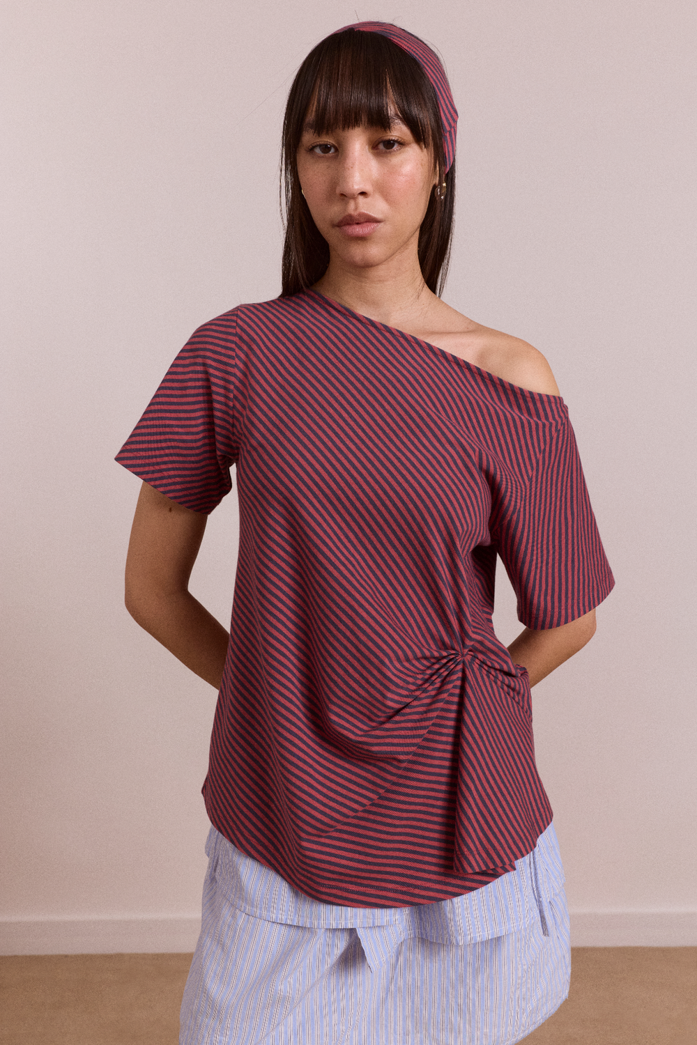 reece tee - red stripe