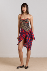 sarong - harlequin print