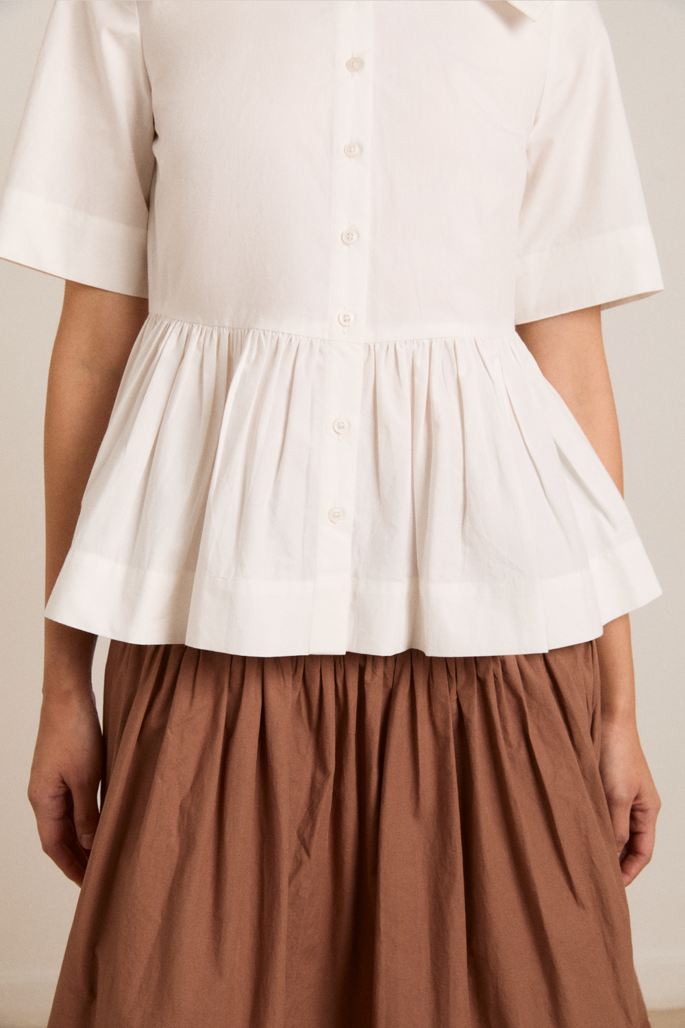 cyrus eyelet blouse - white
