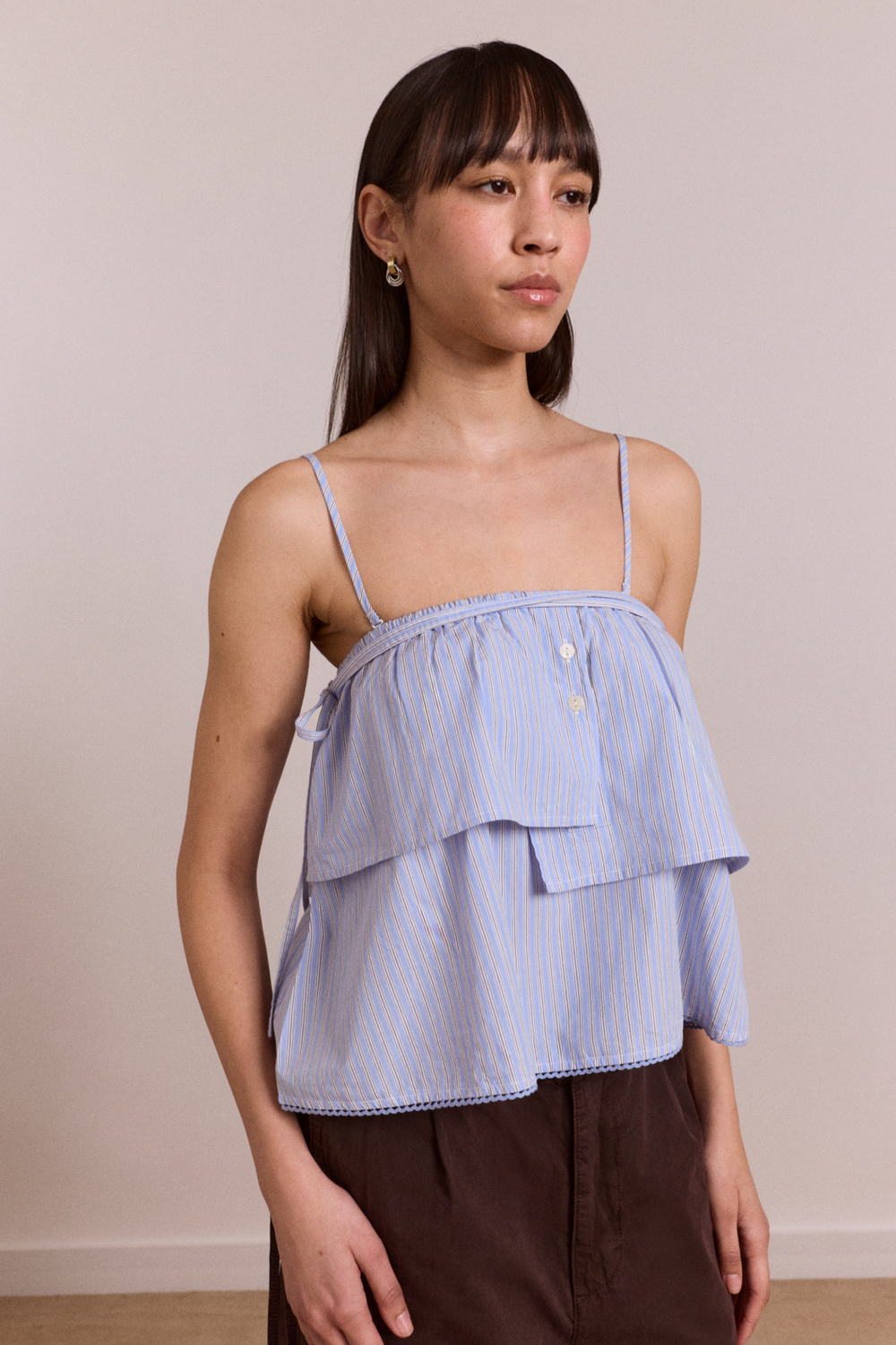 inka mini skirt - mini blue stripe