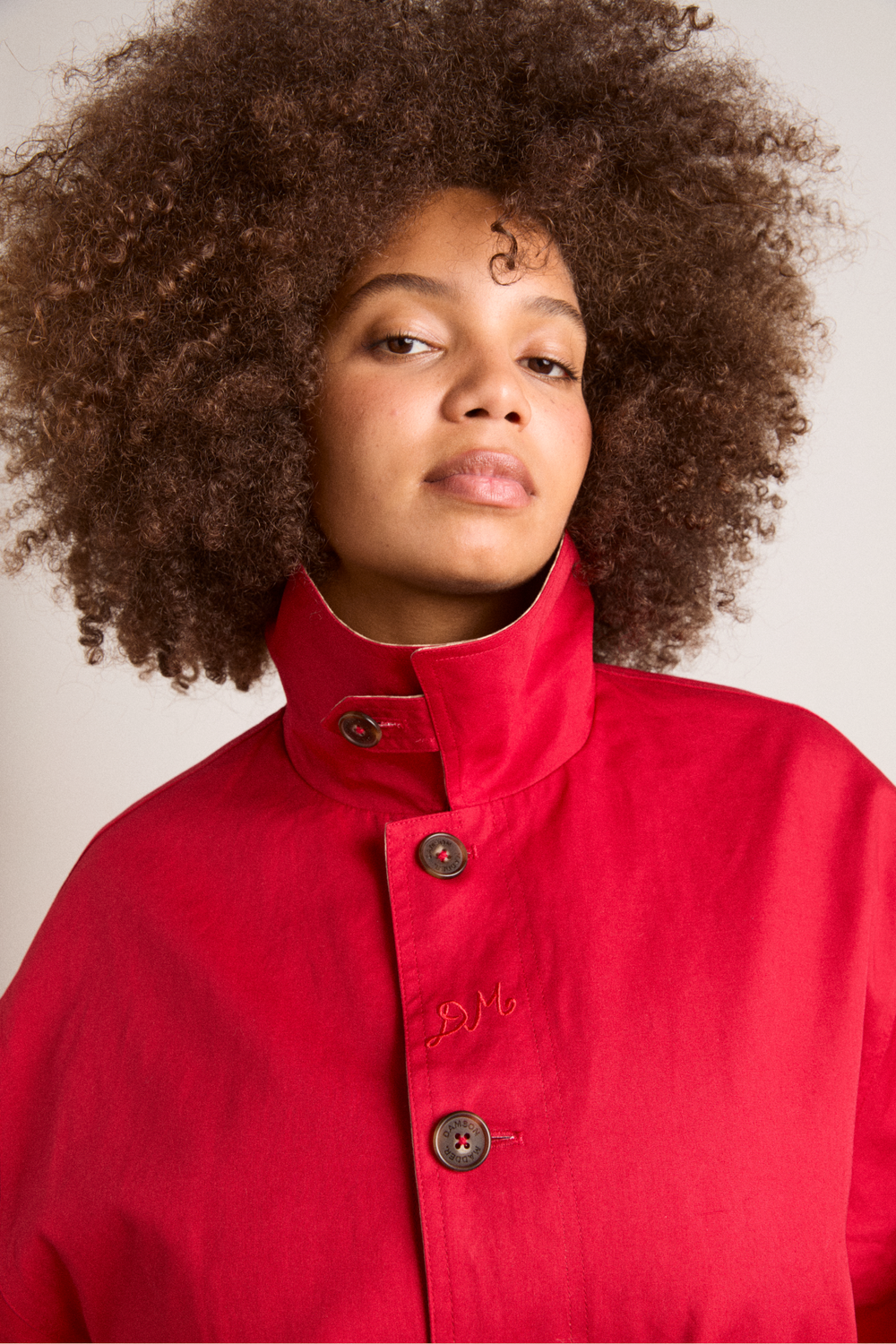 Anja reversible shower-proof trench