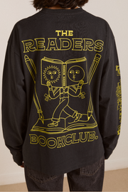 The Reader Ls Tee - Charcoal