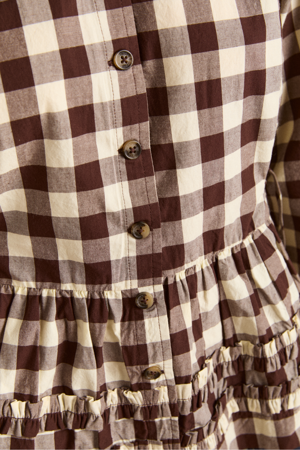 madison blouse - butter gingham