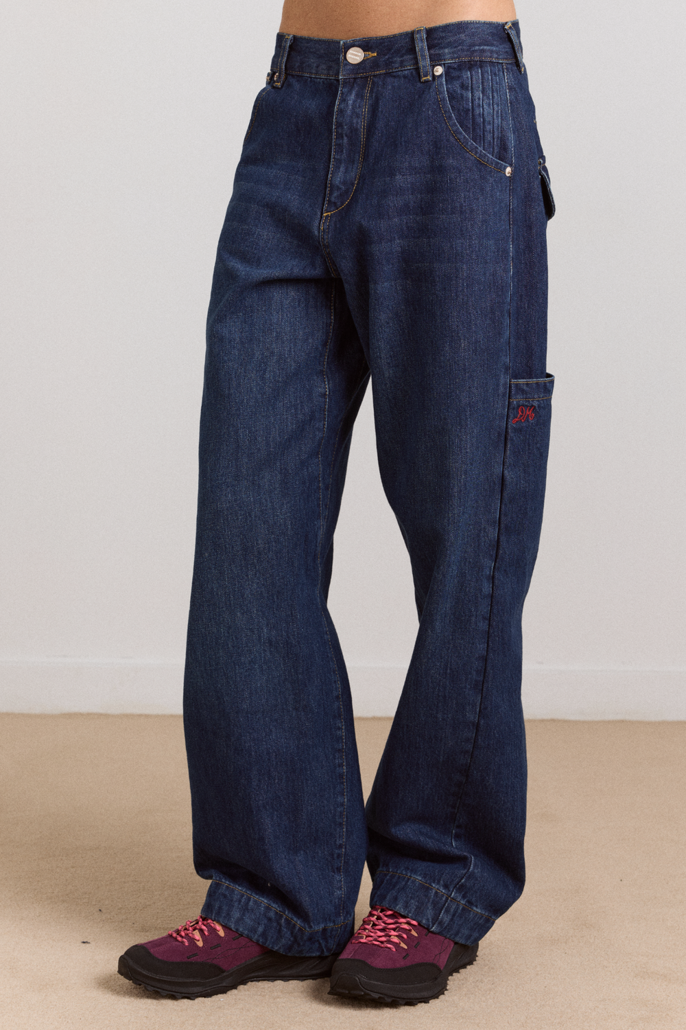 Nina Carter Boyfriend jeansbroek voor dames, hoge taille, MOM, jeans, cutted knie, used look, wash-effect, blauw (Q1886-1), XS Nina Carter Boyfriend jeansbroek voor dames, hoge taille, MOM, jeans, cutted knie, used look, wash-effect, blauw (Q1886-1), XS