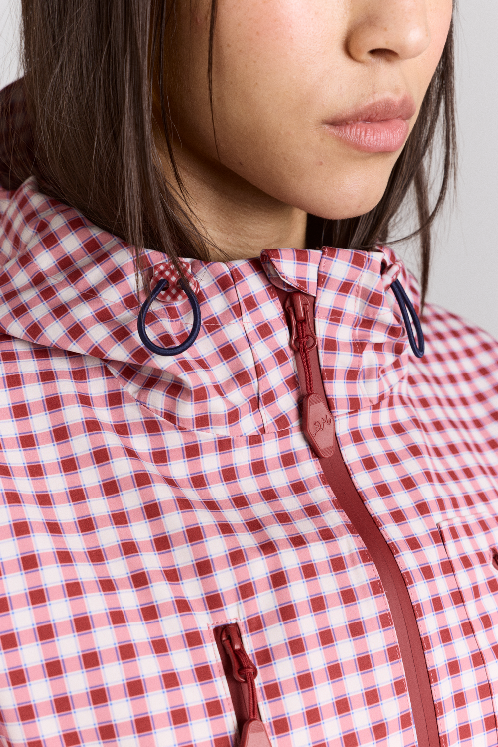 matilda raincoat - cherry gingham