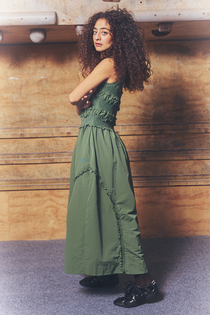 cynthia midi dress olive