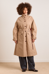 Anja reversible shower-proof trench