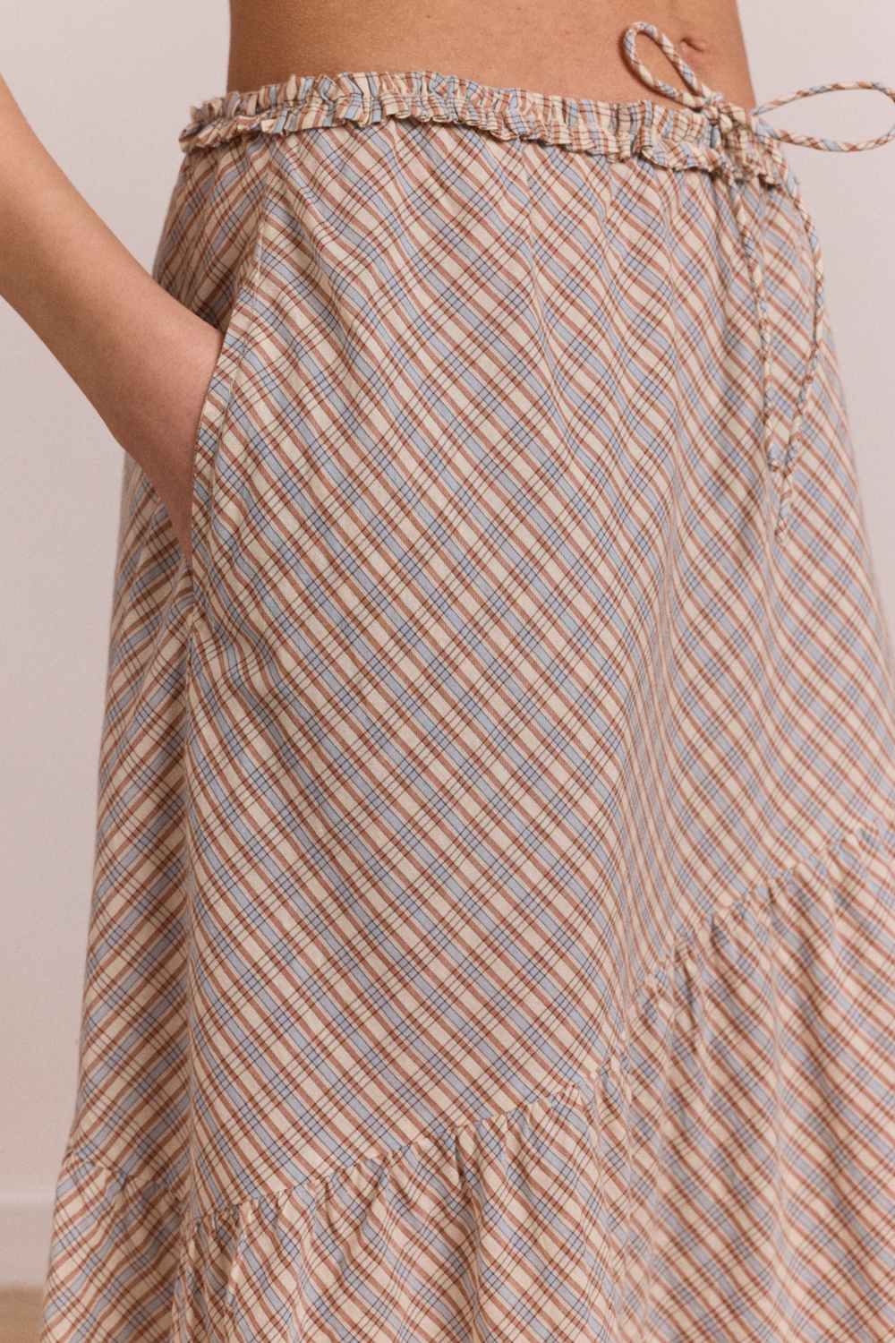 sigourney skirt - ginger check