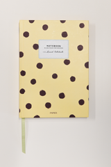 damson madder x papier yellow polka dot noteboook