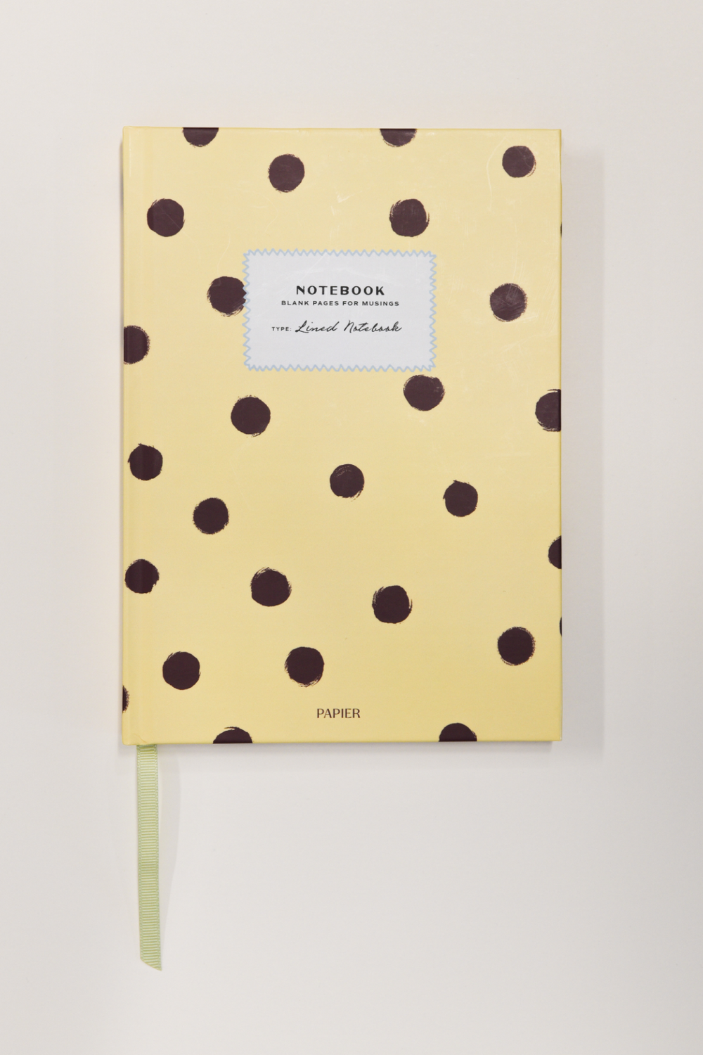 damson madder x papier yellow polka dot noteboook